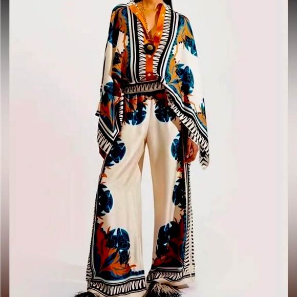 Pants - Two-piece Palazzo set